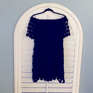 Trina Turk off the shoulder black dress size XL